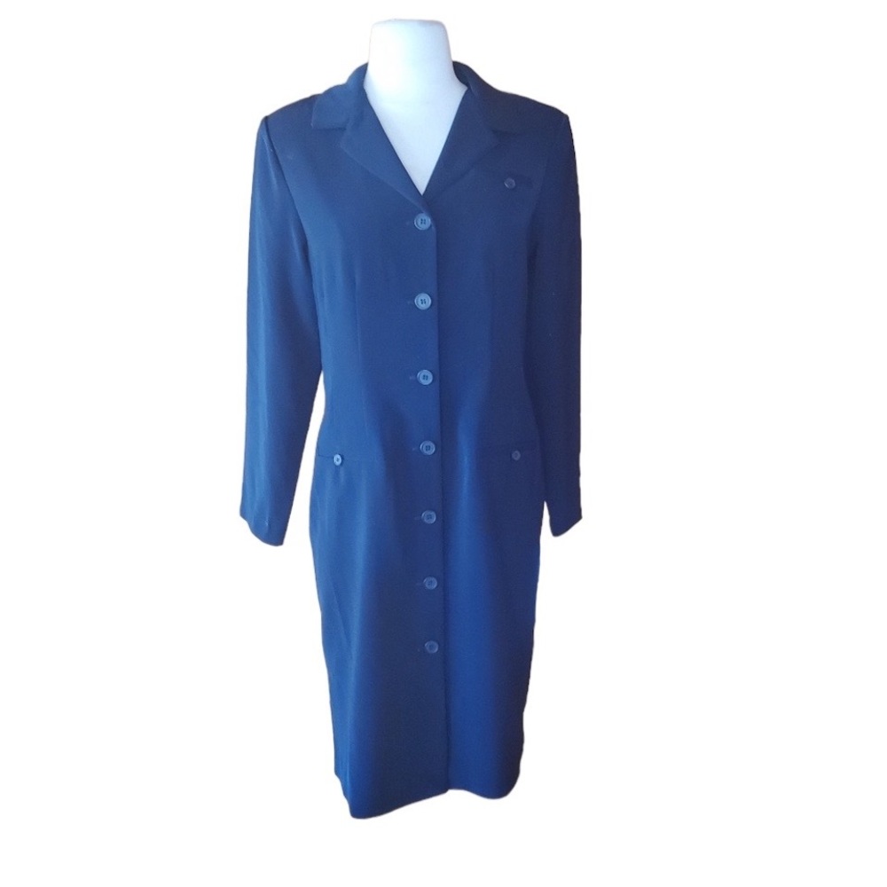 NWT 1980s K‎ Petite Navy Suit Dress